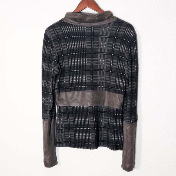 Beate Heymann Women’s Top US 8 Avant-Garde Streetwear Indie Luxury Artsy Plaid - Picture 2 of 7